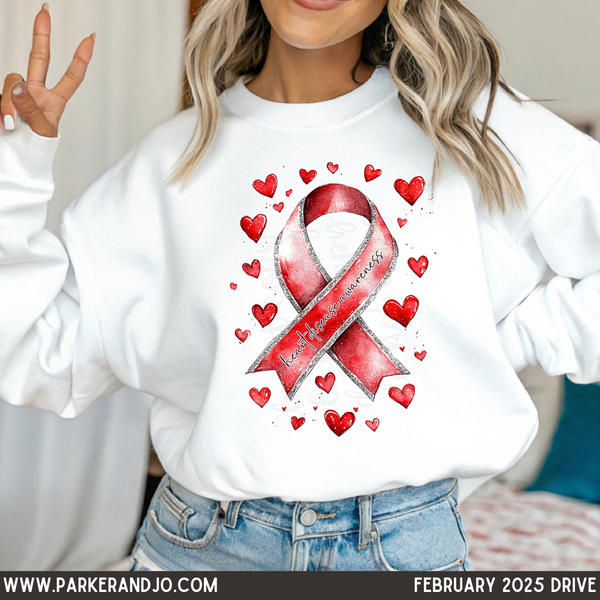 Heart disease awareness ribbon png – Parker & Jo