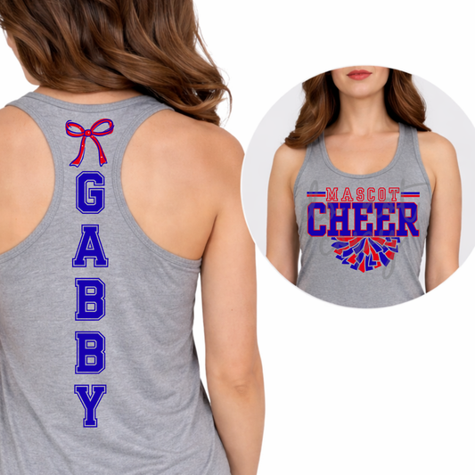 CHEER Vertical Name Editable Canva Template