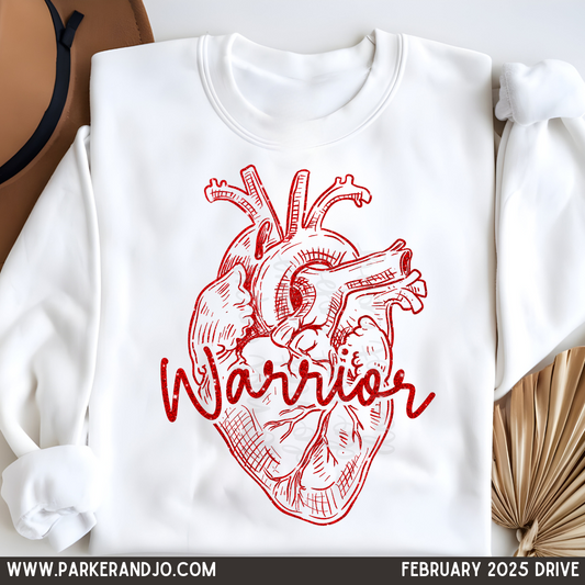 Heart Warrior Faux Glitter png