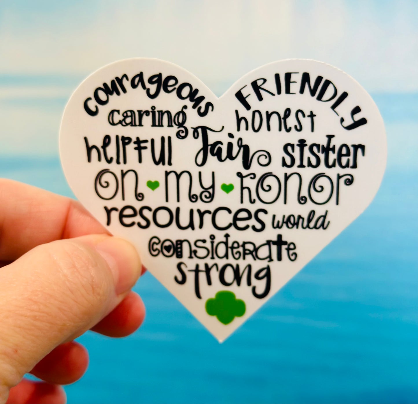 Girl Scouts Honor Heart Sticker