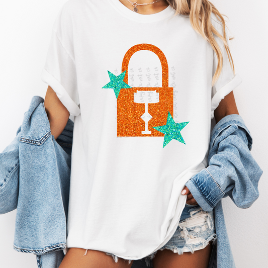 Lock with Stars png