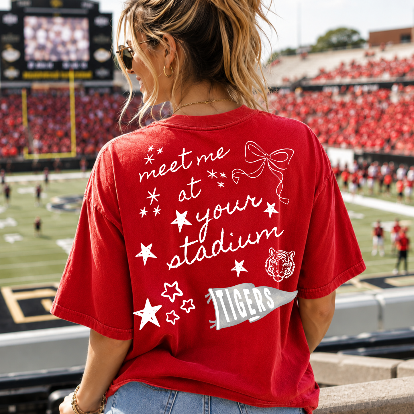 MEET ME AT STADIUM EDITABLE TEMPLATE | *blank mockup included