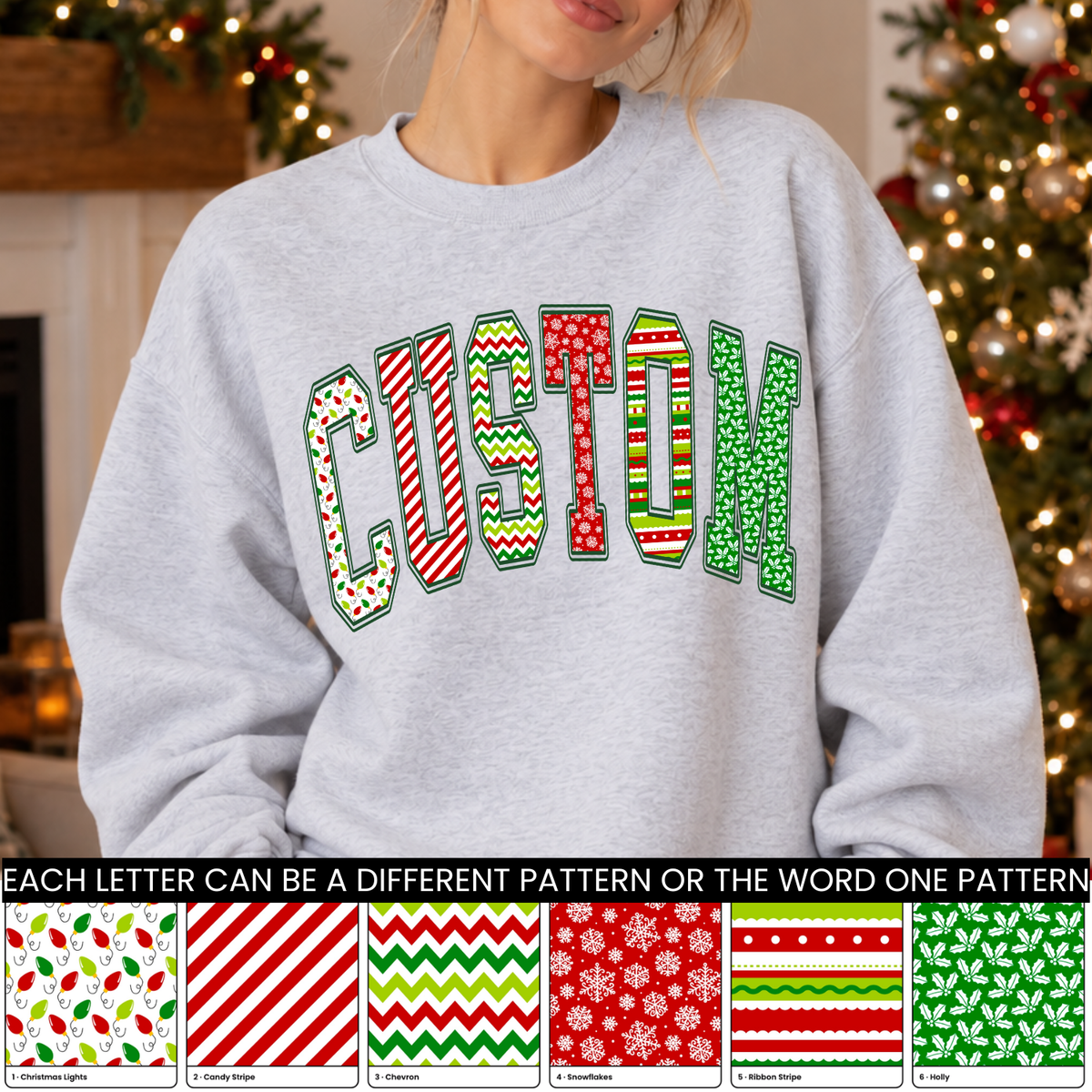 Traditional Christmas Collection Varsity Arch Template | Parker & Jo™ Template Studio