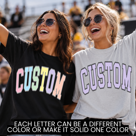 SOLID COLOR VARSITY ARCH TEMPLATE | Parker & Jo™ Template Studio