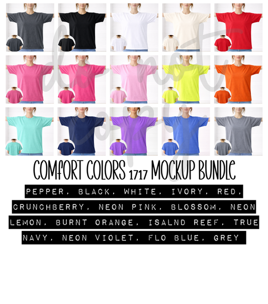 BIG FRONT comfort colors mockups
