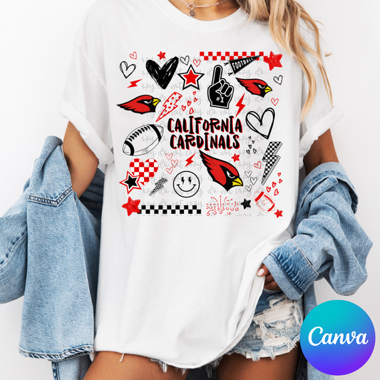 Preppy Collage Canva Template