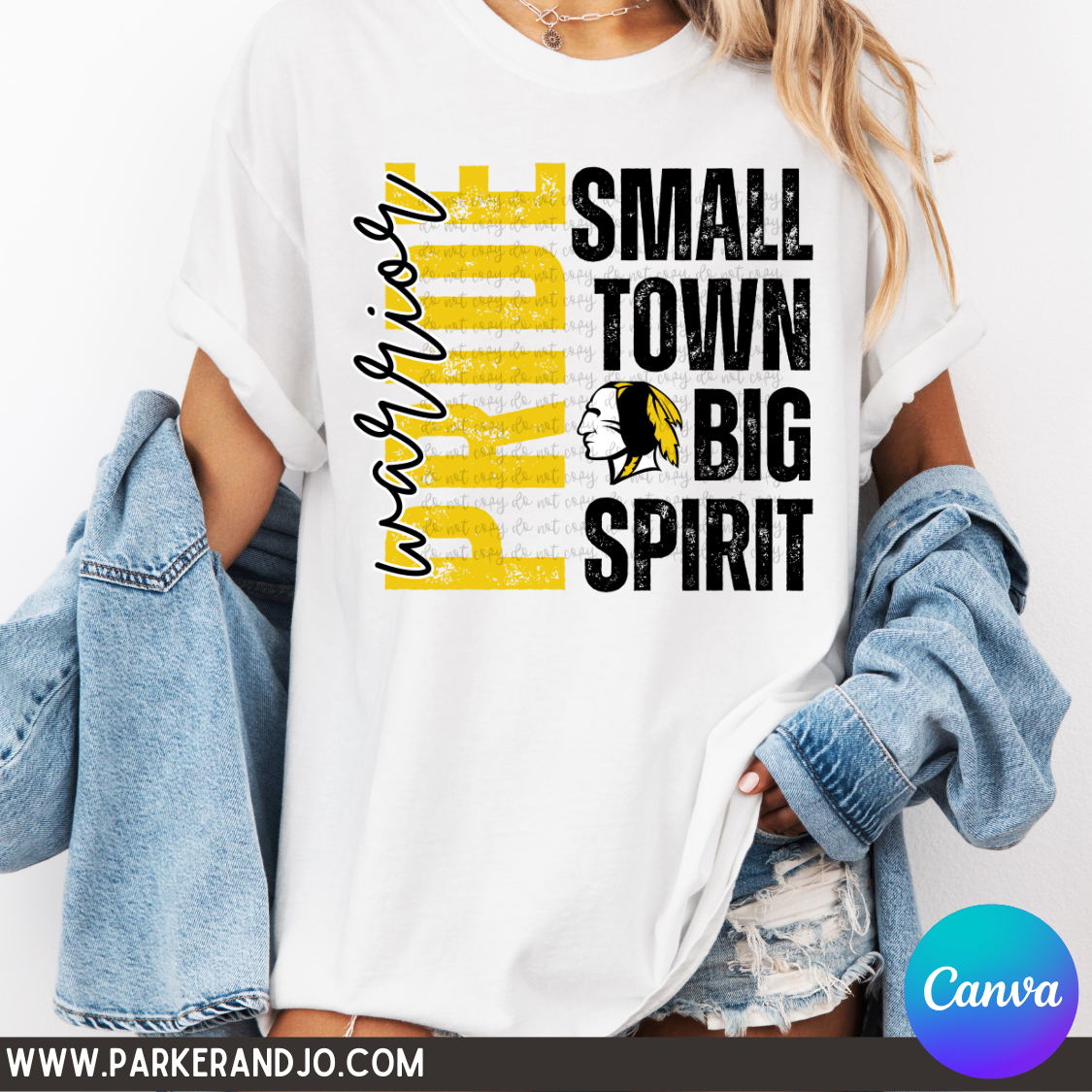 1 Small Town Big Spirit Pride Canva Template