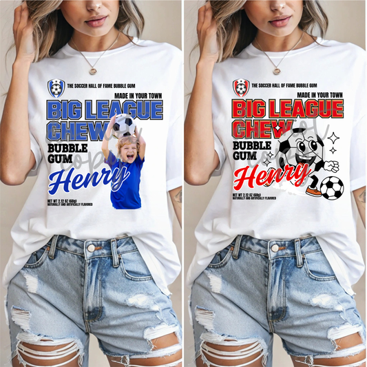 BIG LEAGUE CHEW SOCCER EDITABLE CANVA TEMPLATE