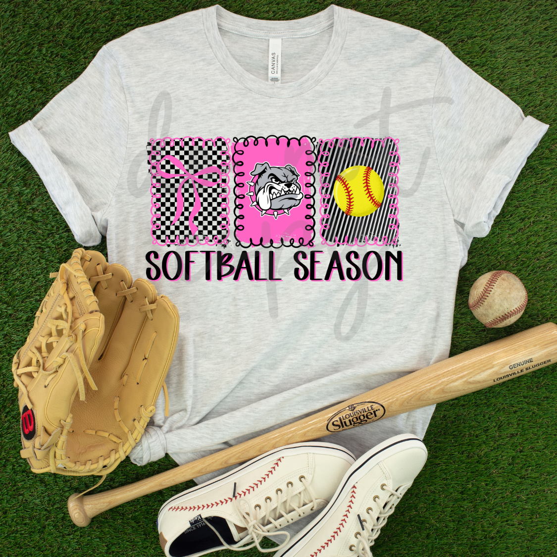 BASEBALL SEASON SOFTBALL SEASON DOODLE FRAME EDITABLE TEMPLATE