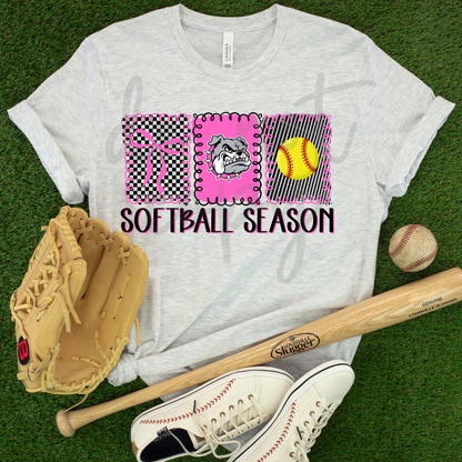 BASEBALL SEASON SOFTBALL SEASON DOODLE FRAME EDITABLE TEMPLATE