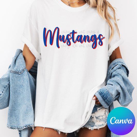 SCRIPT shadow name canva template