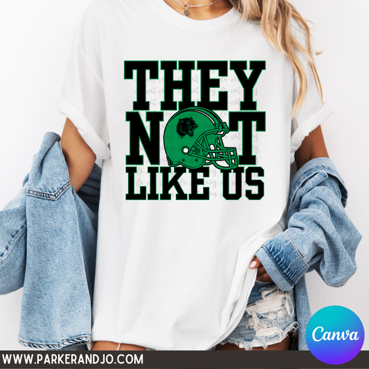 They Not Like Us Football Canva Template