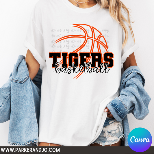Basketball Mascot Canva Template