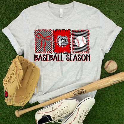 BASEBALL SEASON SOFTBALL SEASON DOODLE FRAME EDITABLE TEMPLATE