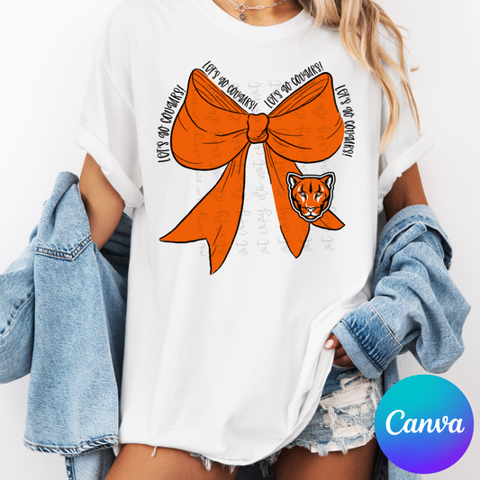 Mascot Bow Canva Template