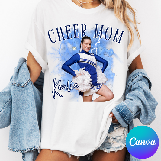 Cheer Mom Photo Canva Template