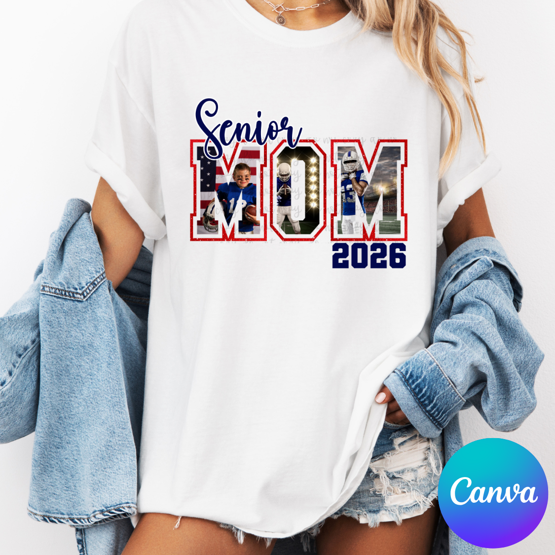 Senior Mom Photo Canva Template