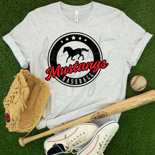 Simple Baseball CIRCLE Editable Template