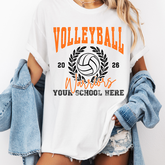 Volleyball Wreath Editable Canva Template