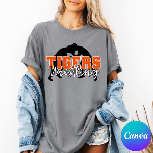 Wrestling Canva Template