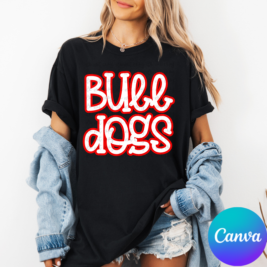 Stacked Handwritten Canva Template