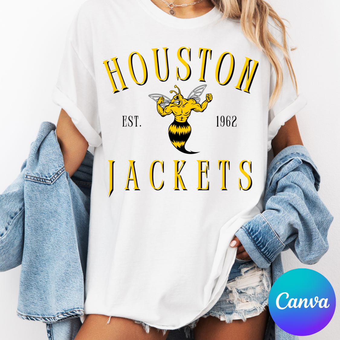 Simplistic Mascot Est. Date Canva Template