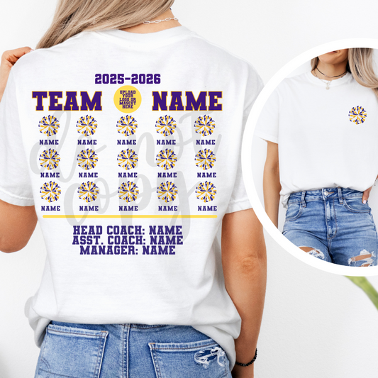 Cheer Team Roster Canva Template
