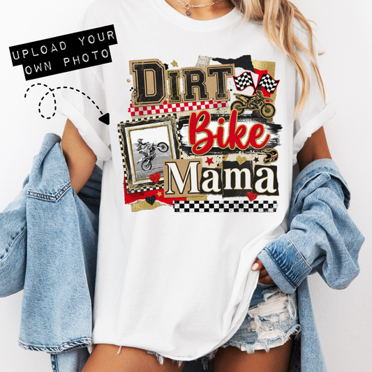 Dirt Bike Mama Photo Frame Editable Canva Template