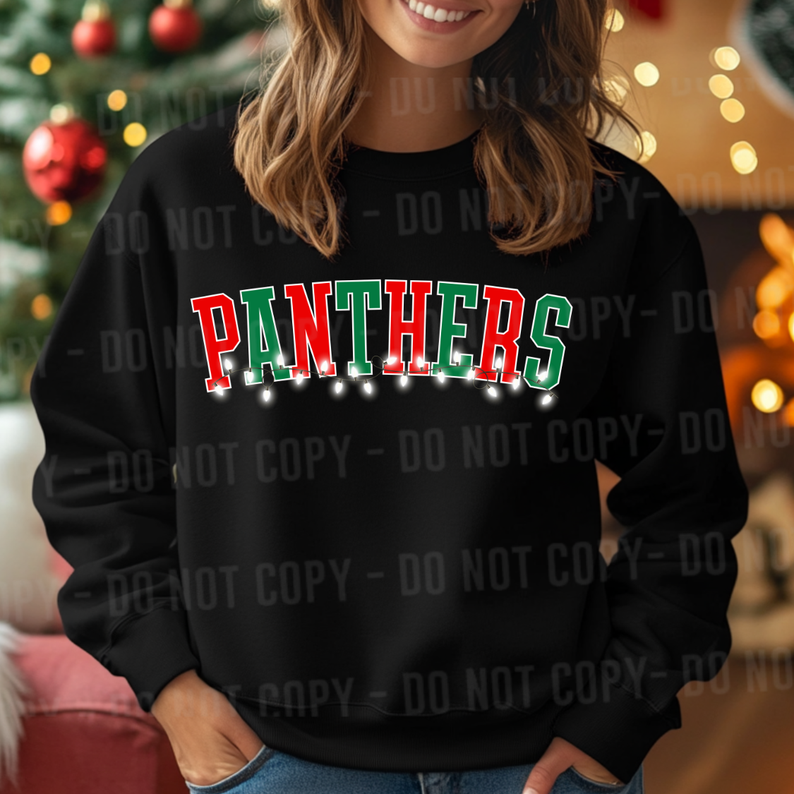 Christmas Lights Mascot Editable Canva Template