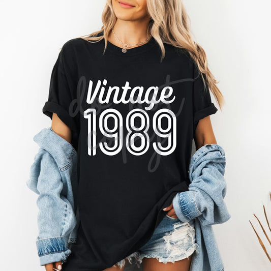 Vintage Year Editable Canva Template