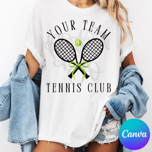 TENNIS CLUB CANVA TEMPLATE