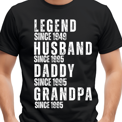 Legend Since etc. custom editable template