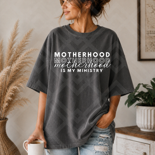 MOTHERHOOD IS MY MINISTRY - WHITE PNG