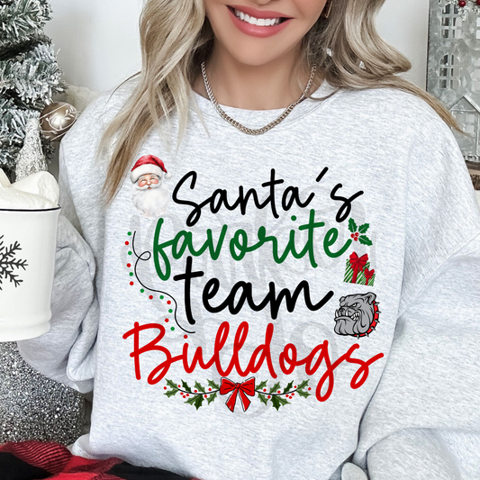 Santa's Favorite Team Mascot Canva Template