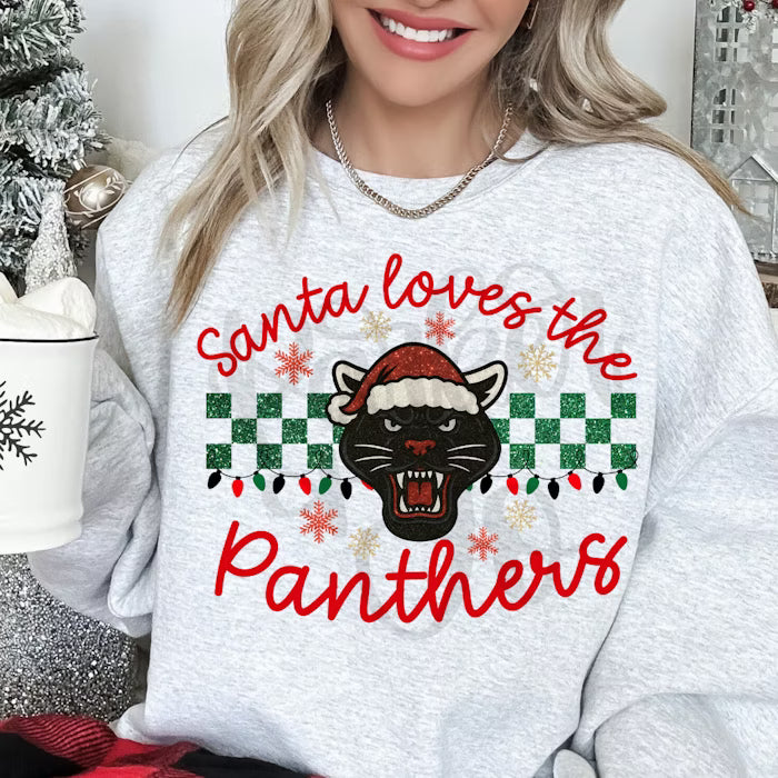 Santa Loves the Mascot Editable Canva Template