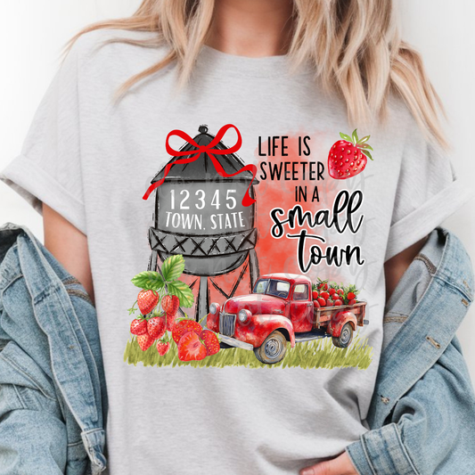 Strawberry Small Town Canva Template