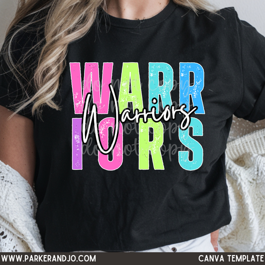 Colorful Mascot Canva Template