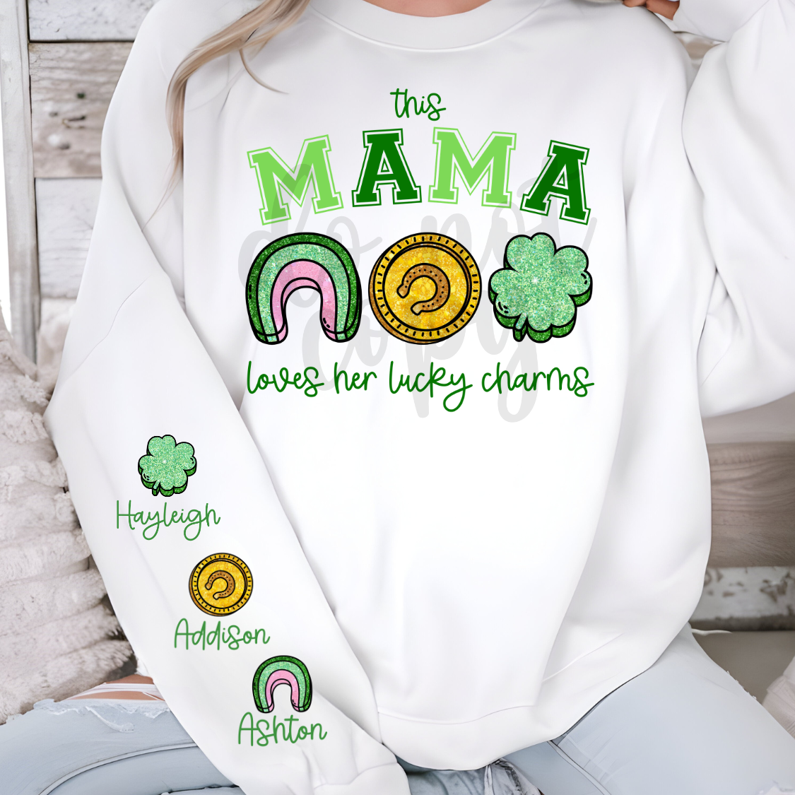 this mama loves her lucky charms editable template