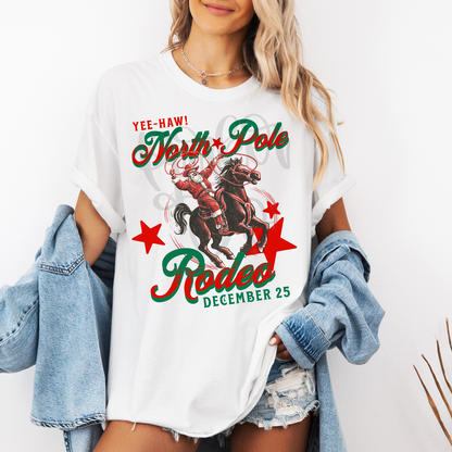 Yee-Haw North Pole Rodeo Graphic Tee
