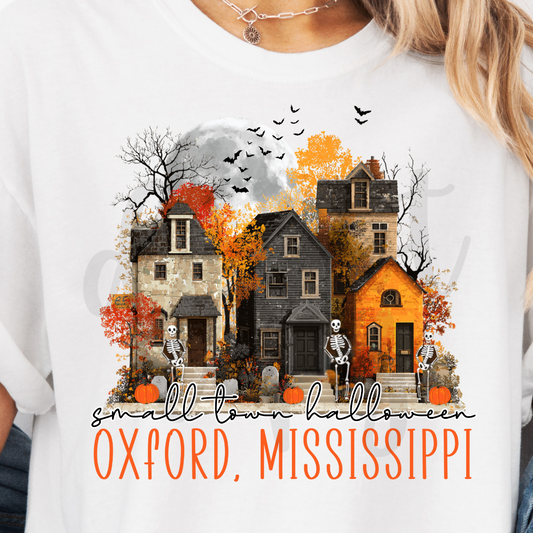 Small town halloween canva template