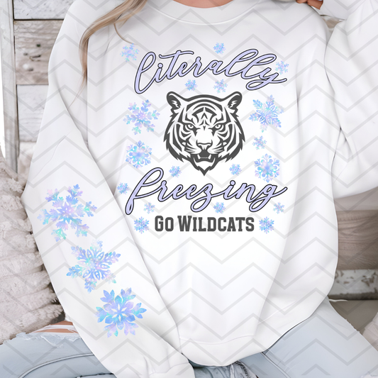 Literally Freezing go mascot editable canva template