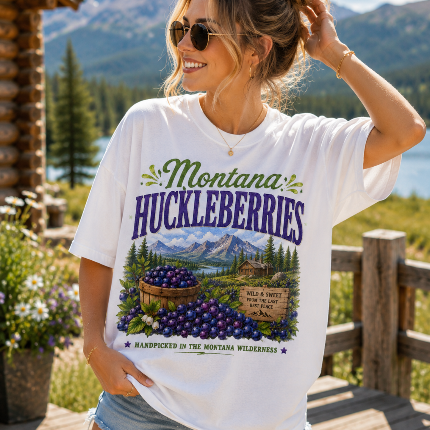 MONTANA HUCKLEBERRIES WATERCOLOR PNG