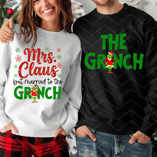 Mrs Claus & The Green Guy (set of two pngs)