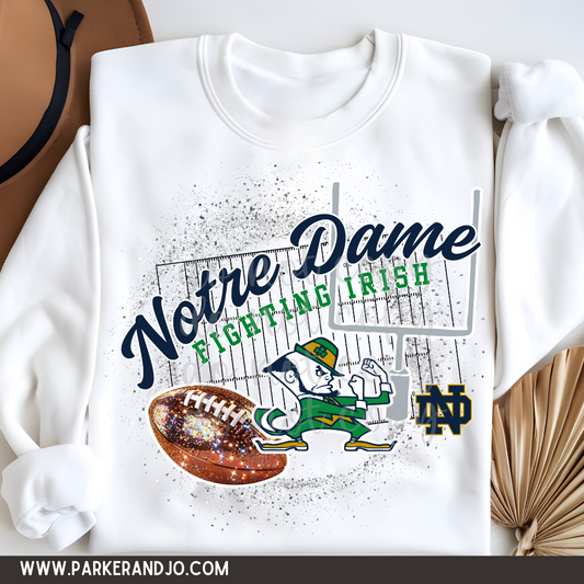 ND Faux Glitter Football png