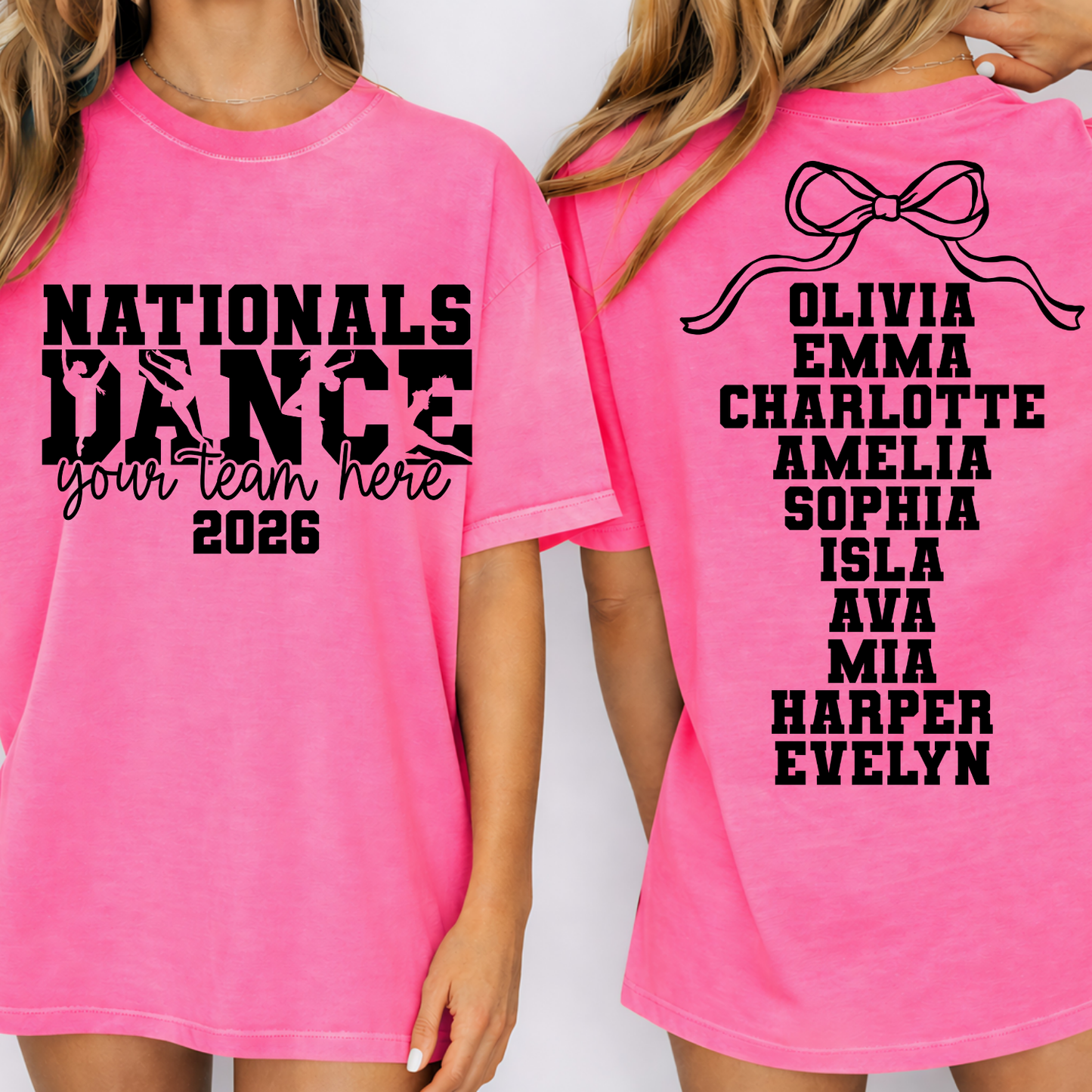 DANCE TEAM NATIONALS EDITABLE TEMPLATE