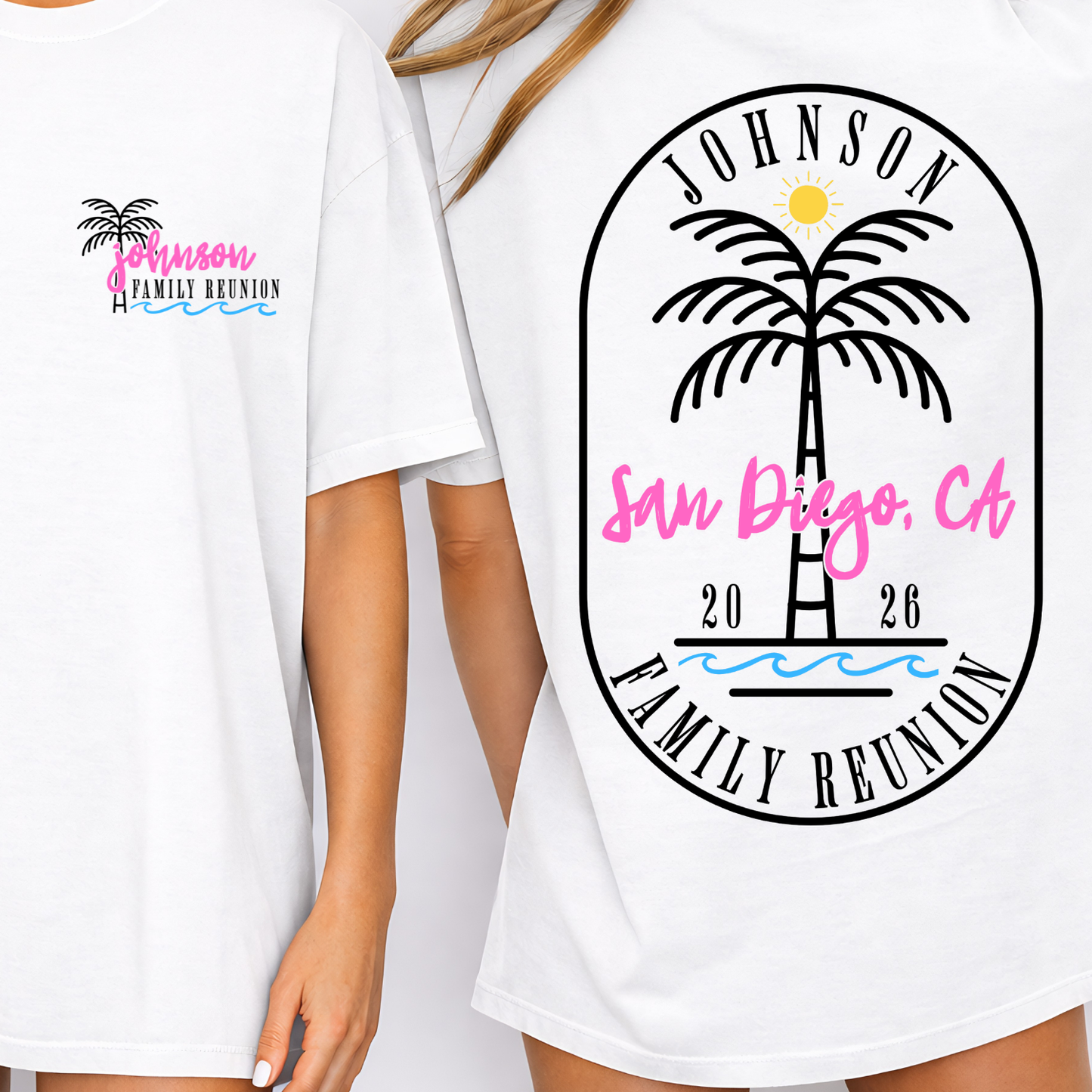 PALM TREE FAMILY REUNION EDITABLE TEMPLATE