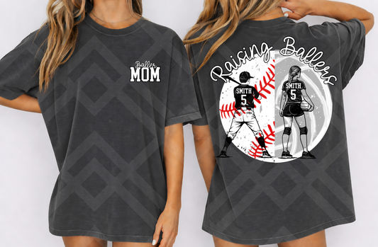 Raising Ballers Volleyball and Baseball Editable Template