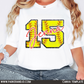 Softball Numbers Custom Name Canva Template