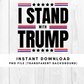 I Stand With Trump PNG File