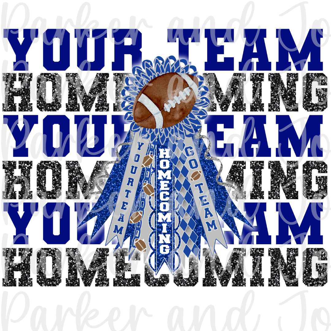 CUSTOM Homecoming Mum Ribbon PNG File